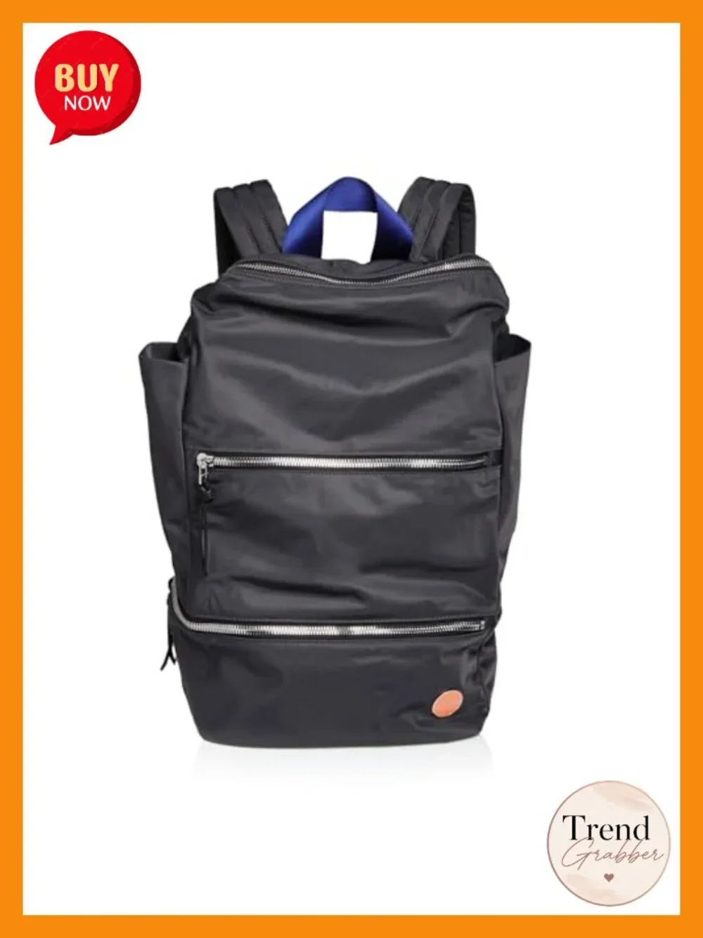 Convertible Laptop Backpack with Luggage Strap Water Resistant Nylon Travel